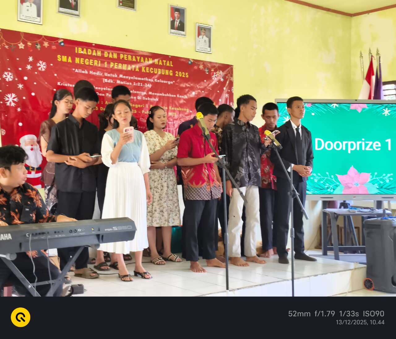 Ibadah dan Perayaaan Natal SMAN 1 Permata Kecubung tahun 2025
